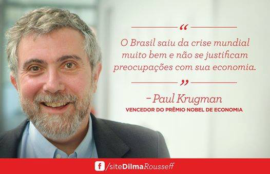 Paul Krugman na campanha Dilma 2014